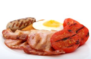 fettigem Essen: Eggs & Bacon
